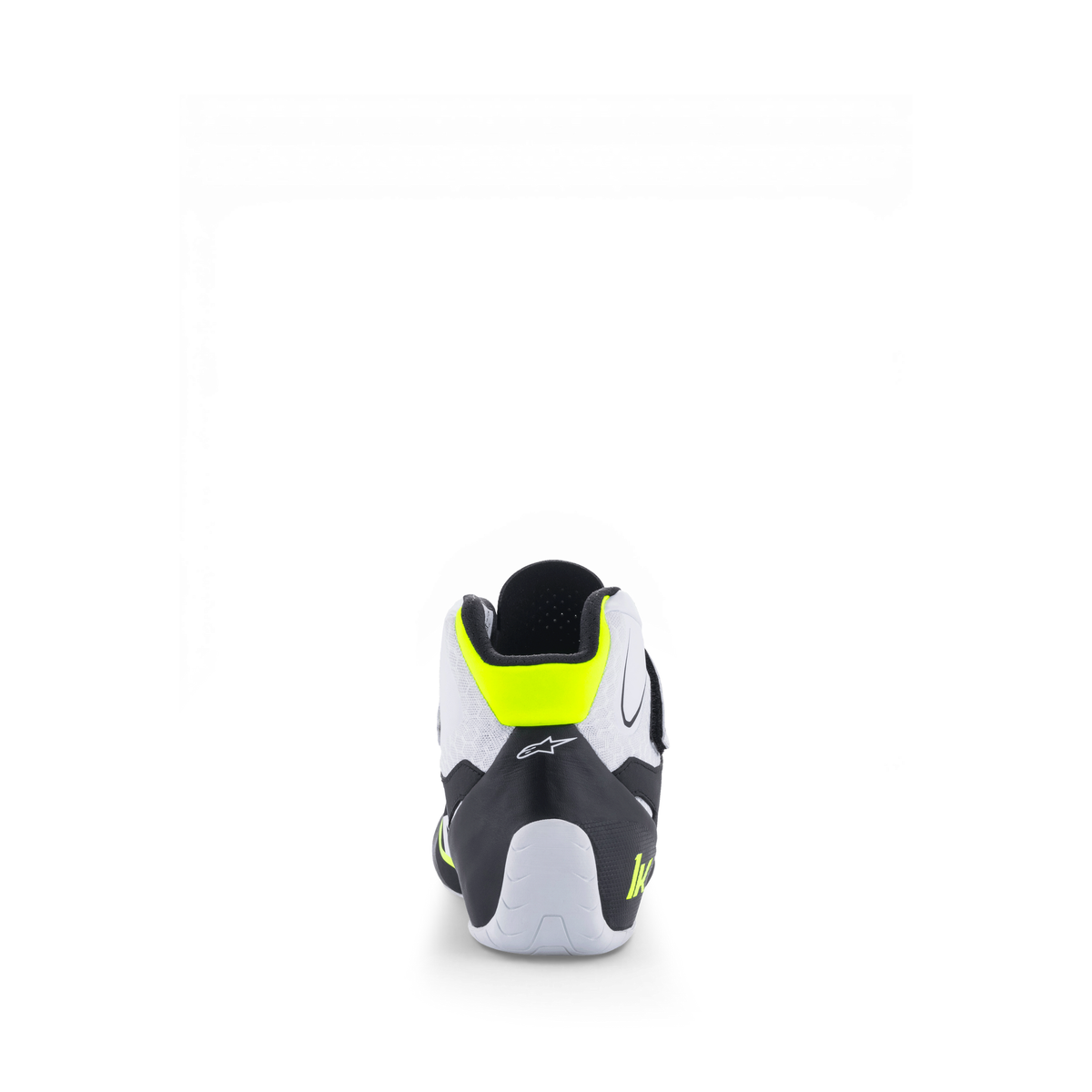 Zapatillas de Karting Alpinestars Tech-1 K V2 Negro/Blanco/Amarillo Flúo, vista superior