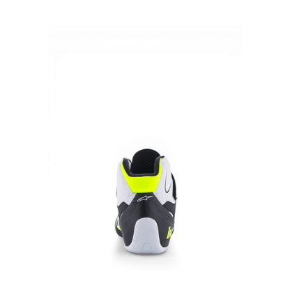 Zapatillas de Karting Alpinestars Tech-1 K V2 Negro/Blanco/Amarillo Flúo, vista superior