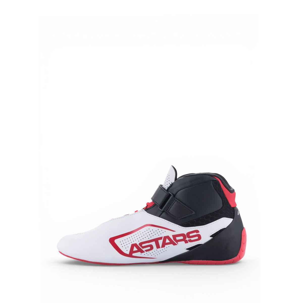 Zapatillas de Karting Alpinestars Tech-1 K V2 Blanco/Negro/Rojo, vista lateral interior
