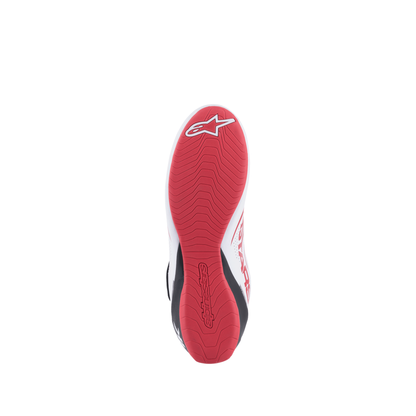 Zapatillas de Karting Alpinestars Tech-1 K V2 Blanco/Negro/Rojo, suela