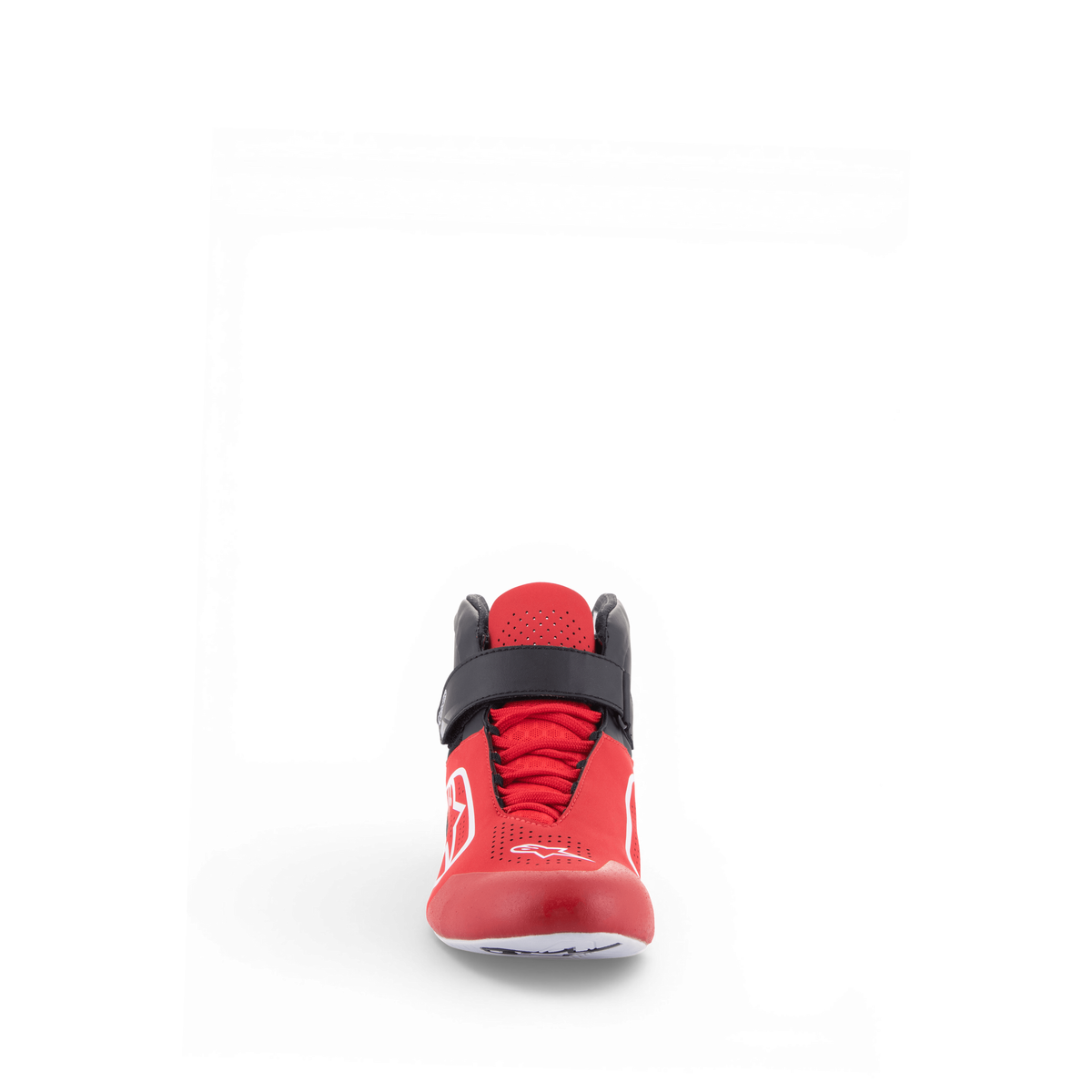 Zapatillas de Karting Alpinestars Tech-1 K V2 Rojo/Negro/Blanco, vista lateral exterior