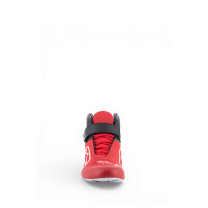 Zapatillas de Karting Alpinestars Tech-1 K V2 Rojo/Negro/Blanco, vista lateral exterior