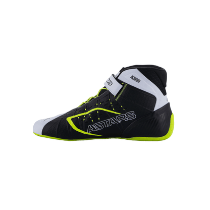 Zapatillas de Karting Alpinestars Tech-1 KX V3 FIA 8877-2022 Negro/Blanco/Amarillo Flúo, vista lateral interior