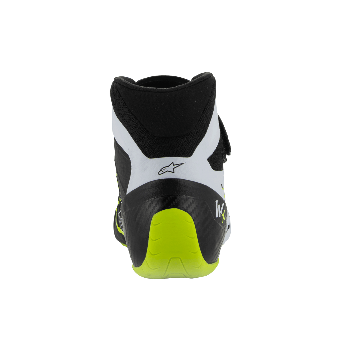 Zapatillas de Karting Alpinestars Tech-1 KX V3 FIA 8877-2022 Negro/Blanco/Amarillo Flúo, vista superior