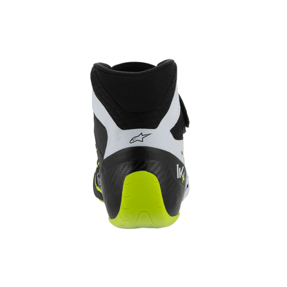 Zapatillas de Karting Alpinestars Tech-1 KX V3 FIA 8877-2022 Negro/Blanco/Amarillo Flúo, vista superior