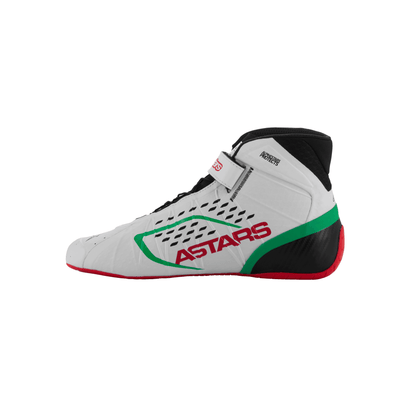 Zapatillas de Karting Alpinestars Tech-1 KX V3 FIA 8877-2022 Blanco/Verde/Rojo, vista lateral interior