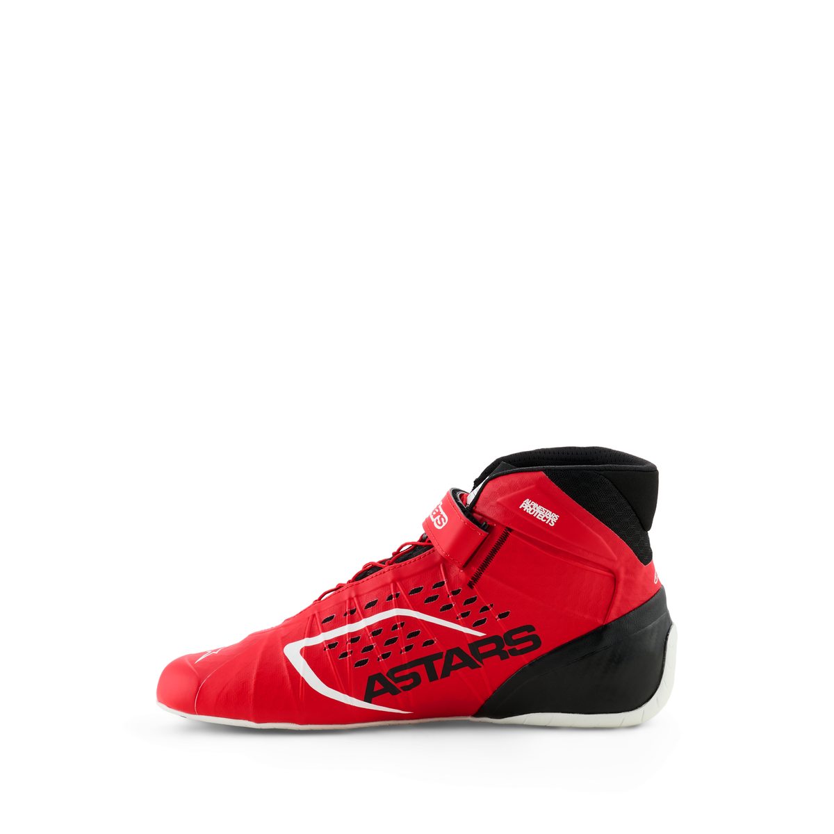 Zapatillas de Karting Alpinestars Tech-1 KX V3 FIA 8877-2022 Rojo/Negro, vista lateral interior