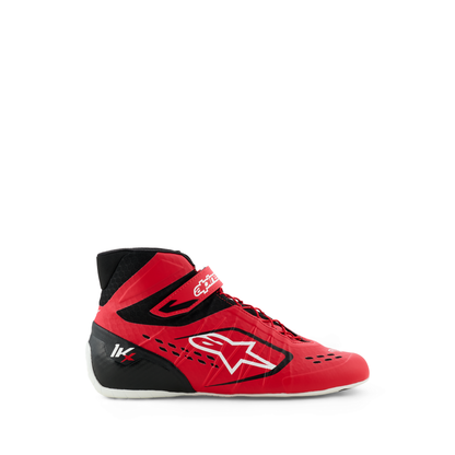 Zapatillas de Karting Alpinestars Tech-1 KX V3 FIA 8877-2022 Rojo/Negro, vista tres cuartos