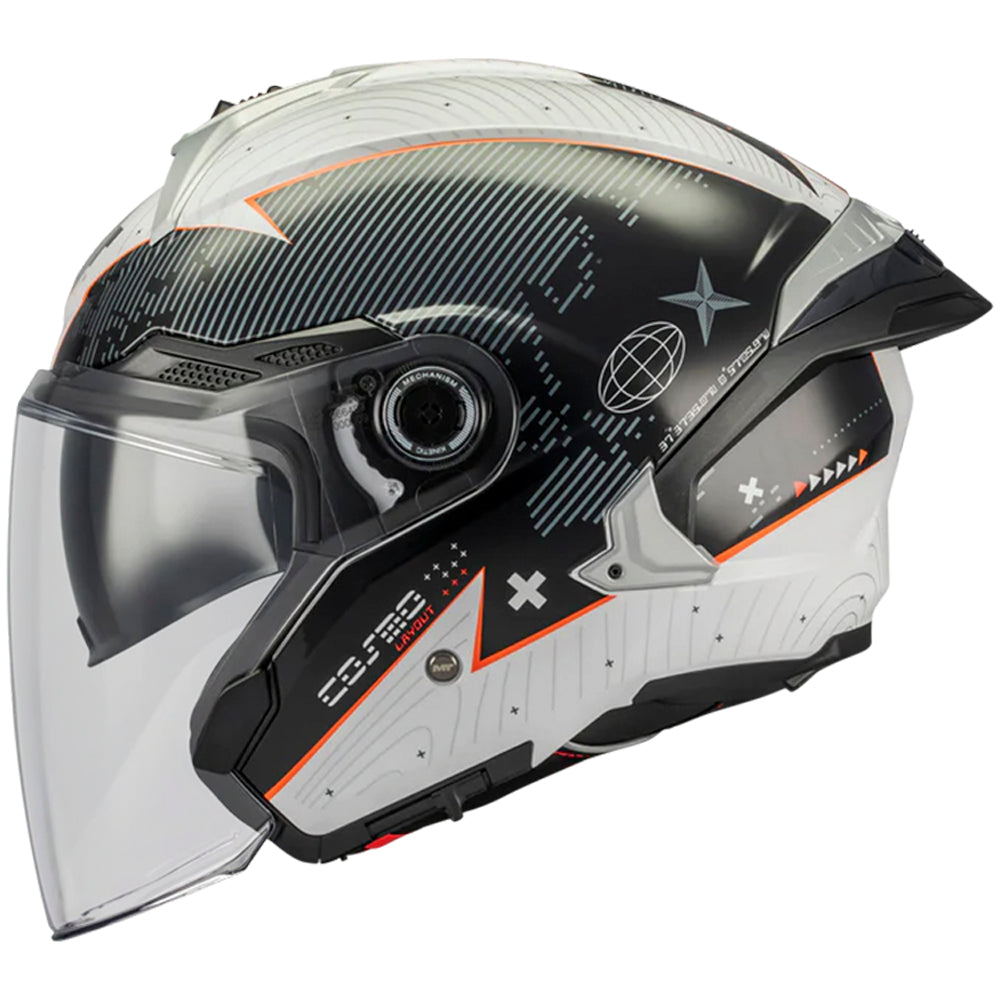 Casco MT Helmets Cosmo SV Layout A1 Brillo 2