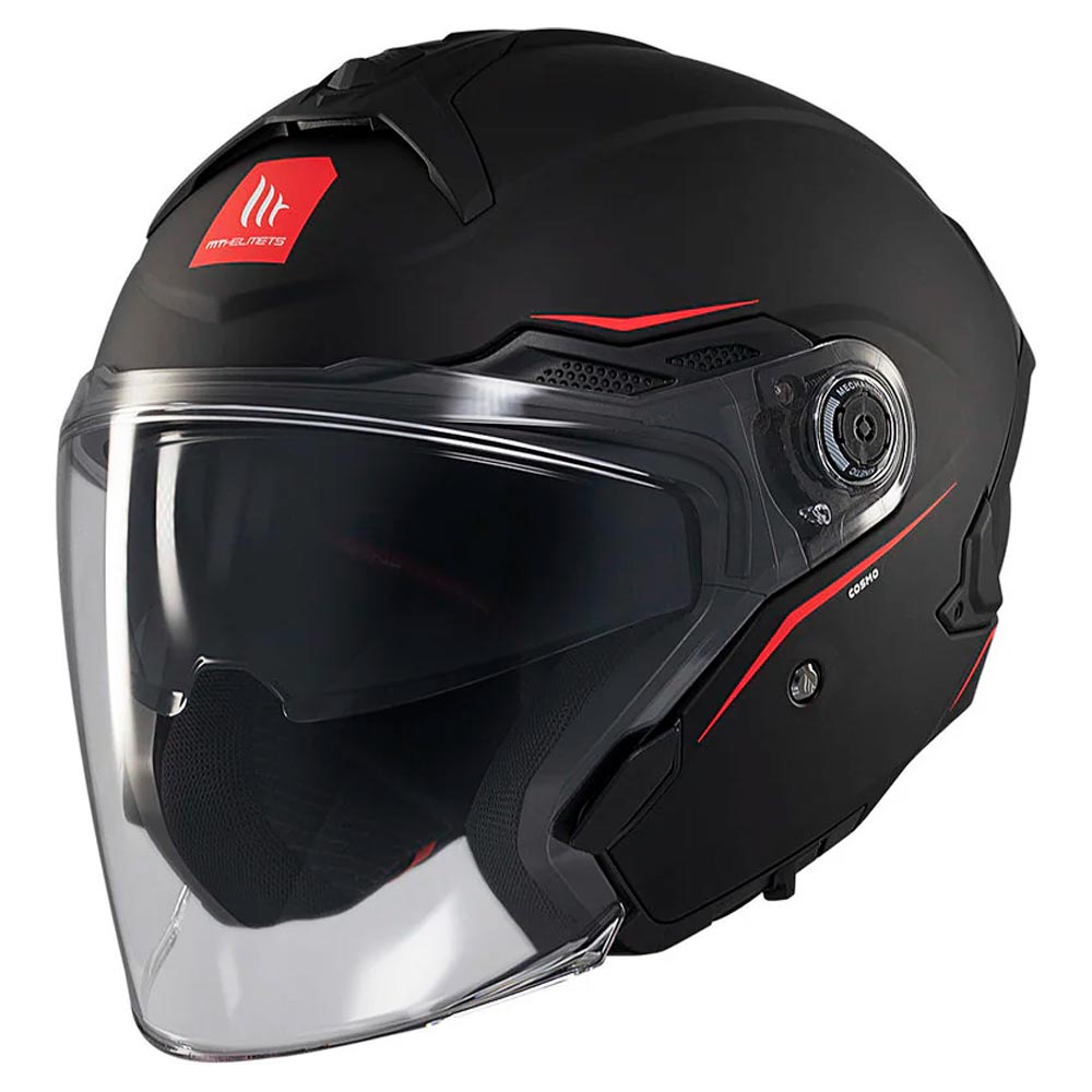 Casco MT Helmets Cosmo SV Solid A1 Negro Mate 2