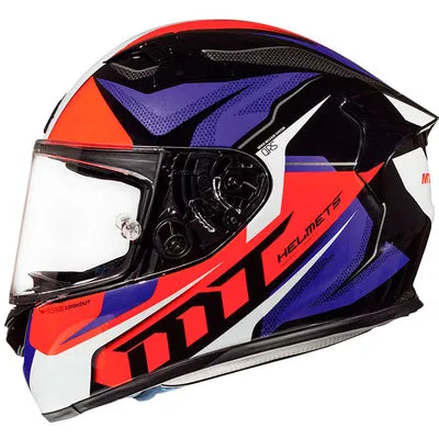 Casco MT Helmets KRE Lookout G2 Rojo Flúor Brillo 2
