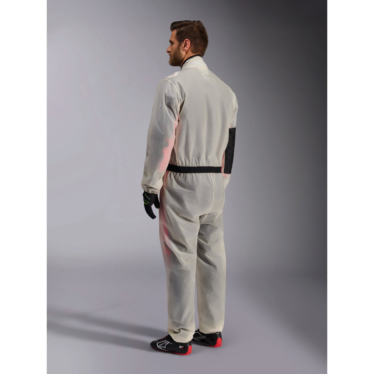 Traje de Lluvia para Karting Alpinestars Kart Rain Suit Transparente, vista lateral trasera