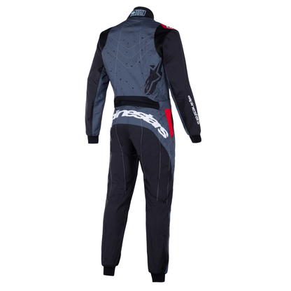 Traje de Karting Alpinestars KMX-9 V3 Graphic 6 FIA 8877-2022 Antracita/Negro/Rojo, vista trasera