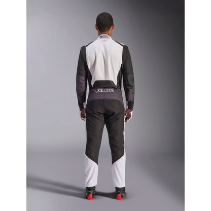 Traje de Karting Alpinestars KMX-5 V3 FIA 8877-2022 Blanco/Negro/Rojo Brillante, vista trasera