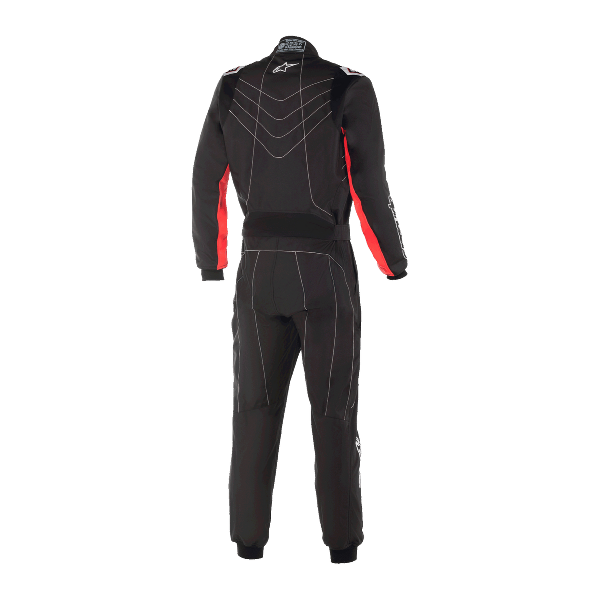 Traje de Karting Alpinestars KMX-9 V3 FIA 8877-2022 Negro/Rojo/Blanco, vista trasera