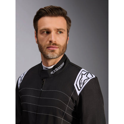 Traje de Karting Alpinestars KMX-9 V3 FIA 8877-2022 Negro/Blanco, detalle