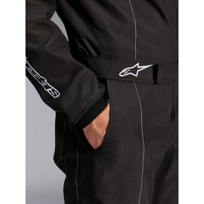 Traje de Karting Alpinestars KMX-9 V3 FIA 8877-2022 Negro/Blanco, detalle