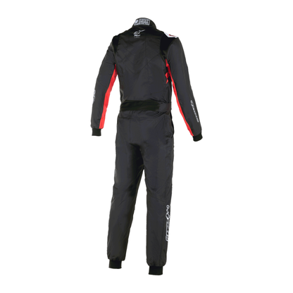 Traje de Karting Alpinestars KMX-9 V3 Graphic 3 FIA 8877-2022 Negro/Rojo, vista trasera