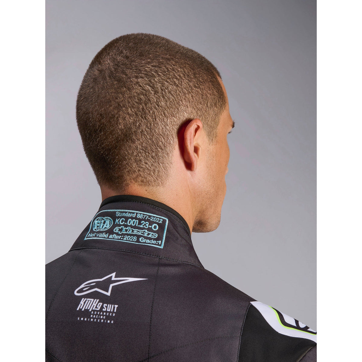 Traje de Karting Alpinestars KMX-9 V3 Graphic 3 FIA 8877-2022 Negro/Amarillo Flúo, detalle