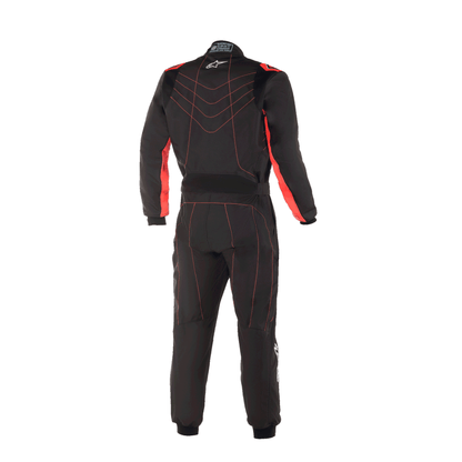 Traje de Karting Infantil Alpinestars KMX-9 V3 S FIA 8877-2022 Negro/Rojo Flúo, vista trasera