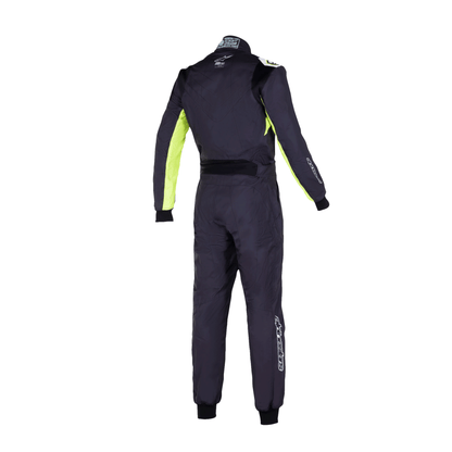 Traje de Karting Infantil Alpinestars KMX-9 V3 S Graphic 3 FIA 8877-2022 Negro/Amarillo Flúo, vista trasera
