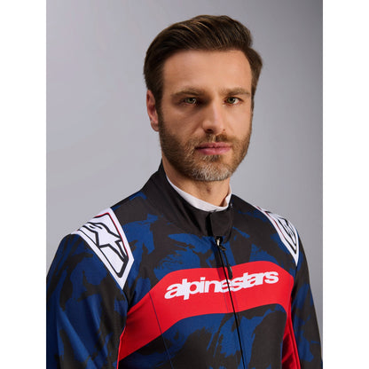 Traje de Karting Alpinestars KMX-9 V3 Graphic 5 FIA 8877-2022 Navy/Rojo, detalle