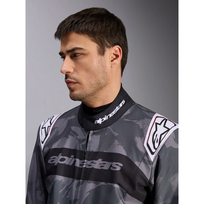 Traje de Karting Alpinestars KMX-9 V3 Graphic 5 FIA 8877-2022 Gris Oscuro/Negro, detalle