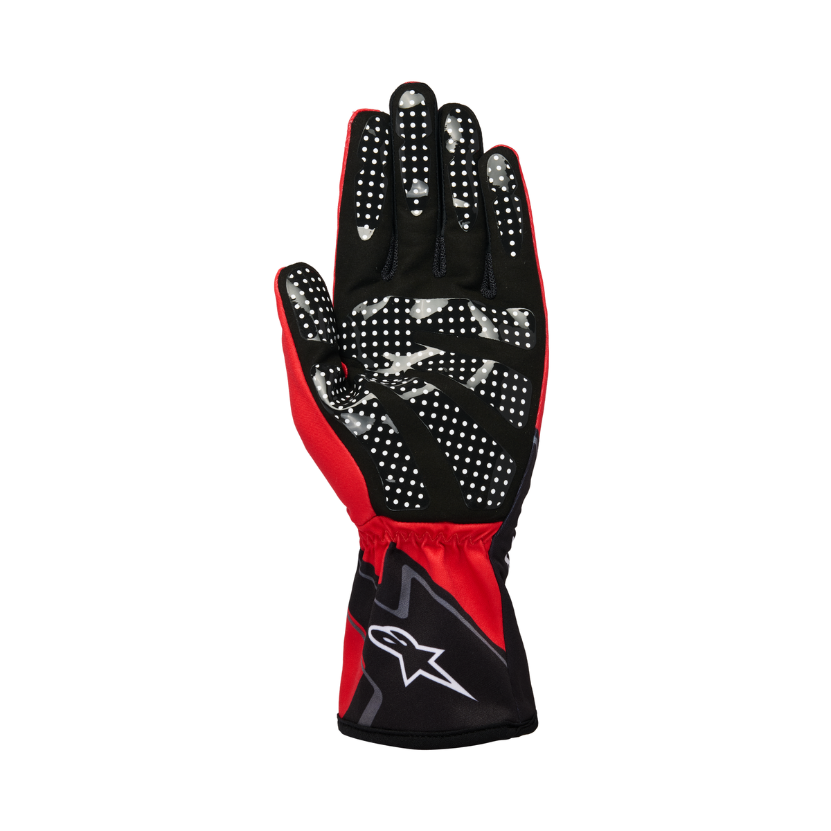 Guantes de Karting Alpinestars Tech-1 K Race V2 Graphic 1 Rojo Brillante/Negro/Blanco, vista trasera