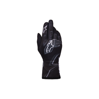 Guantes de Karting Infantiles Alpinestars Tech-1 K Race S V2 Graphic 1 Negro/Gris/Blanco, vista frontal