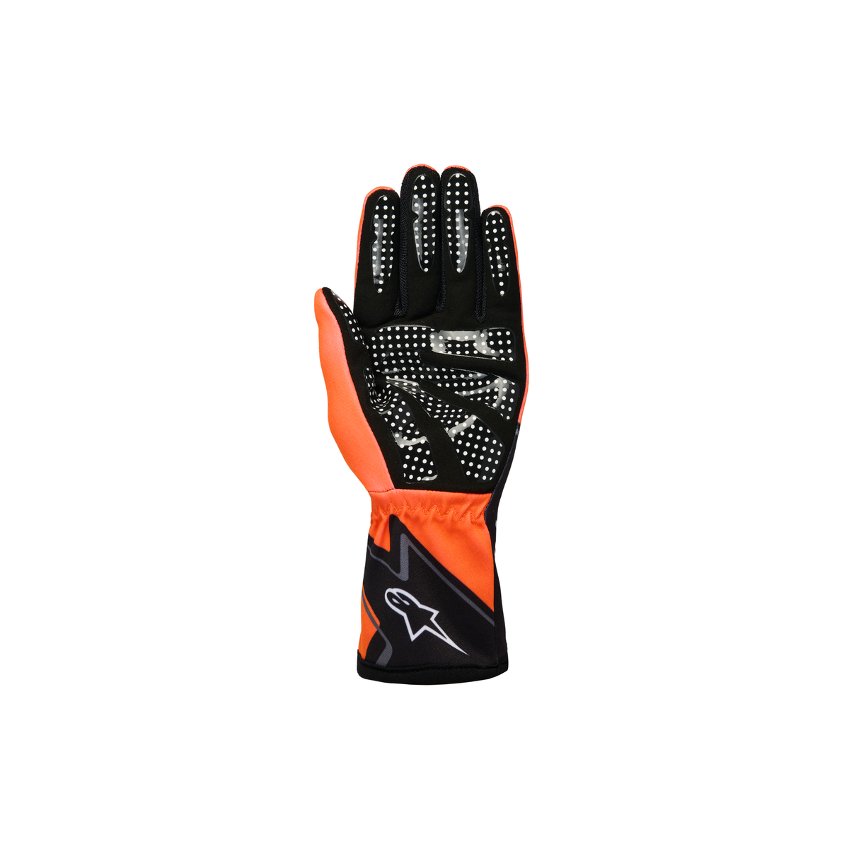 Guantes de Karting Infantiles Alpinestars Tech-1 K Race S V2 Graphic 1 Naranja Flúo/Negro/Blanco, vista trasera