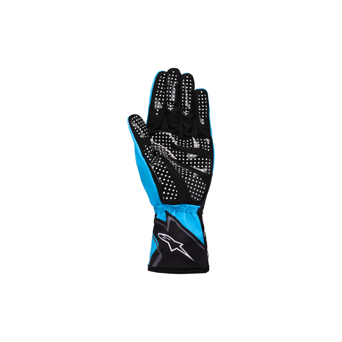 Guantes de Karting Infantiles Alpinestars Tech-1 K Race S V2 Graphic 1 Cian/Negro/Blanco, vista trasera