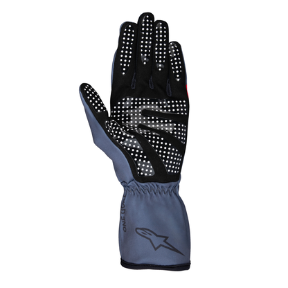 Guantes de Karting Alpinestars Tech-1 K Race V2 Pure Asfalto/Rojo/Carbón, vista trasera