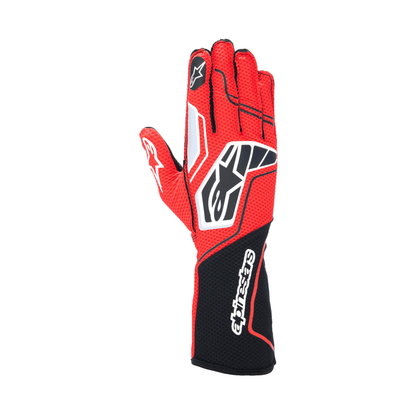 Guantes de Karting Alpinestars Tech-1 KX V4 FIA 8877-2022 Negro/Rojo, vista frontal