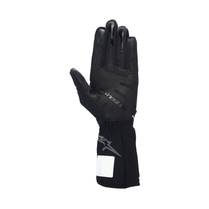 Guantes de Karting Alpinestars Tech-1 KX V4 FIA 8877-2022 Negro/Naranja Flúo, vista trasera