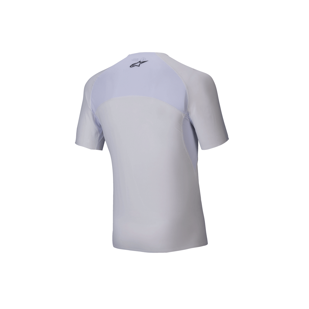 Remera Técnica de Karting Alpinestars Tech KX Top Manga Corta Blanco, vista trasera