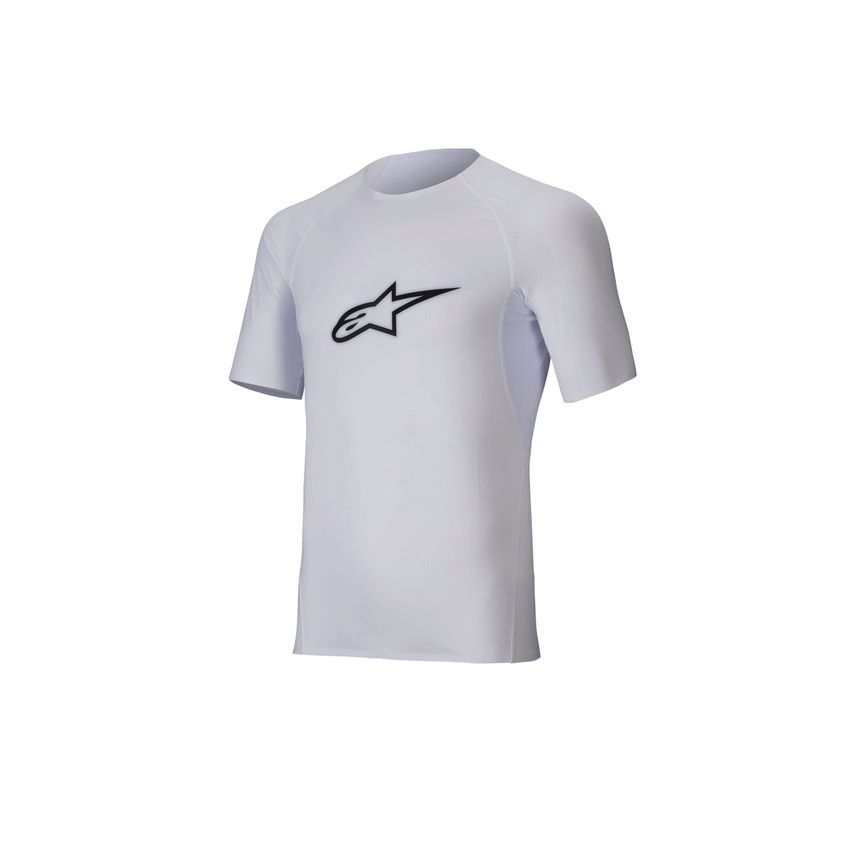 Remera Técnica de Karting Alpinestars Tech KX Top Manga Corta Blanco, vista frontal