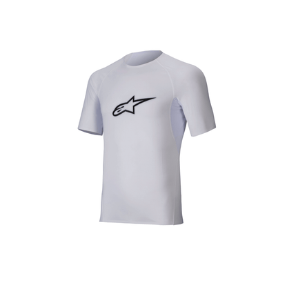 Remera Técnica de Karting Alpinestars Tech KX Top Manga Corta Blanco, vista frontal