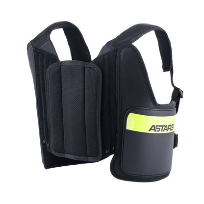 Protector de Costillas Alpinestars Bionic Rib Support Negro/Amarillo Flúo, vista trasera