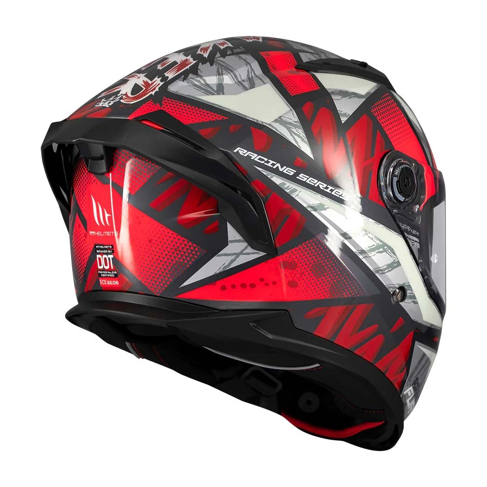 Casco integral MT Braker SV Fury C5 Brillo