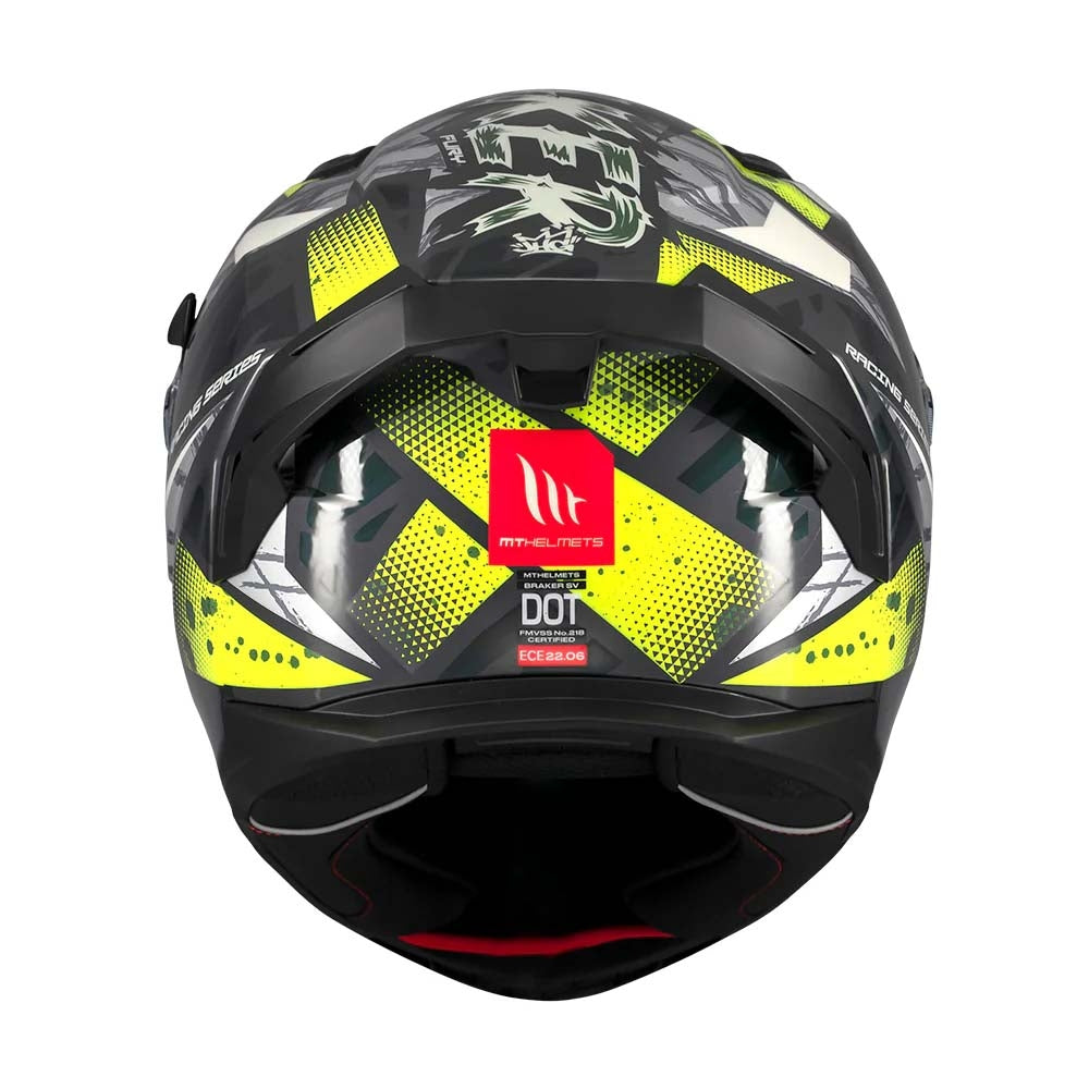 Casco integral MT Braker SV Fury C6 Brillo