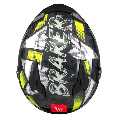 Casco integral MT Braker SV Fury C6 Brillo