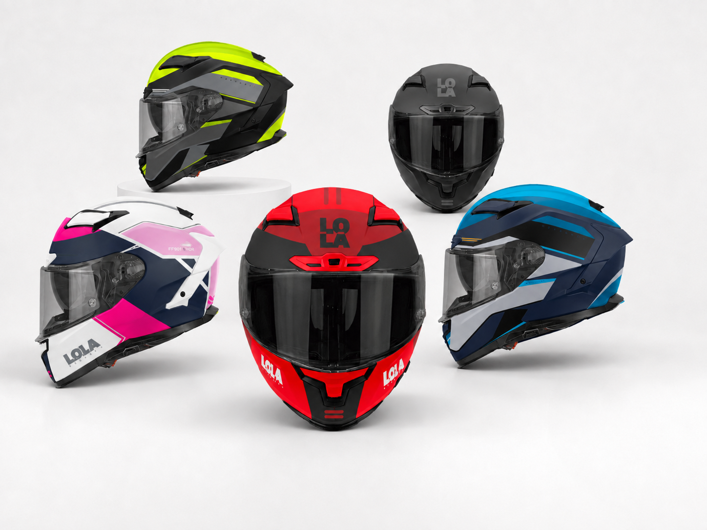 Cascos integrales Lola Helmets de las líneas Marshall y Tide en varios colores