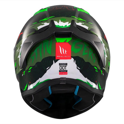 Casco integral MT Stinger 2 Ardent C6 Fluor Brillo