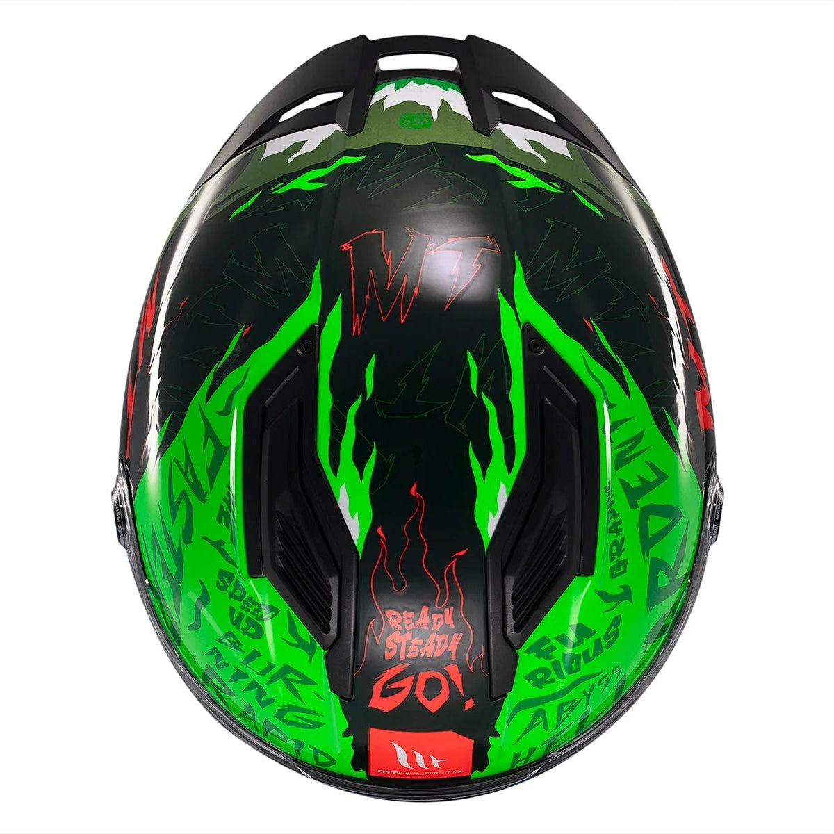 Casco integral MT Stinger 2 Ardent C6 Fluor Brillo