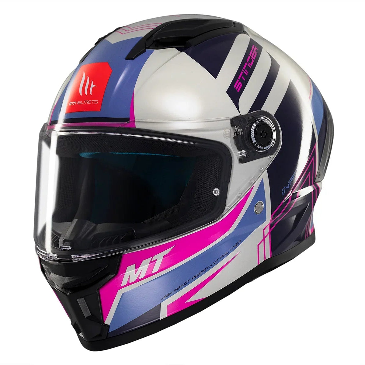 Casco integral MT Stinger 2 Tron C8 Brillo