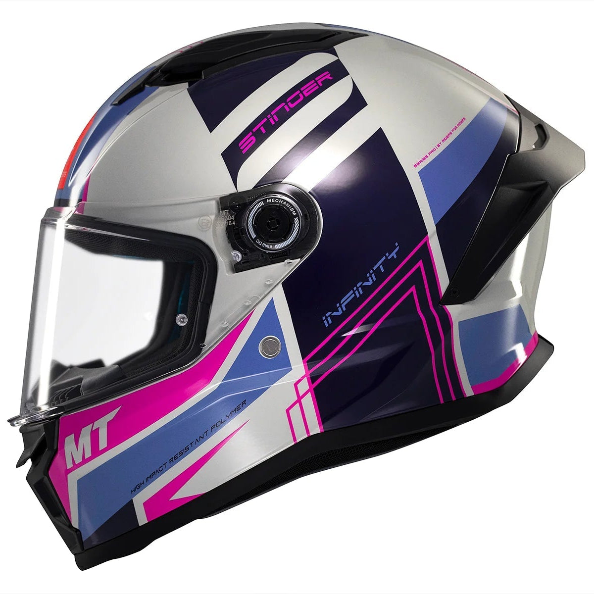 Casco integral MT Stinger 2 Tron C8 Brillo