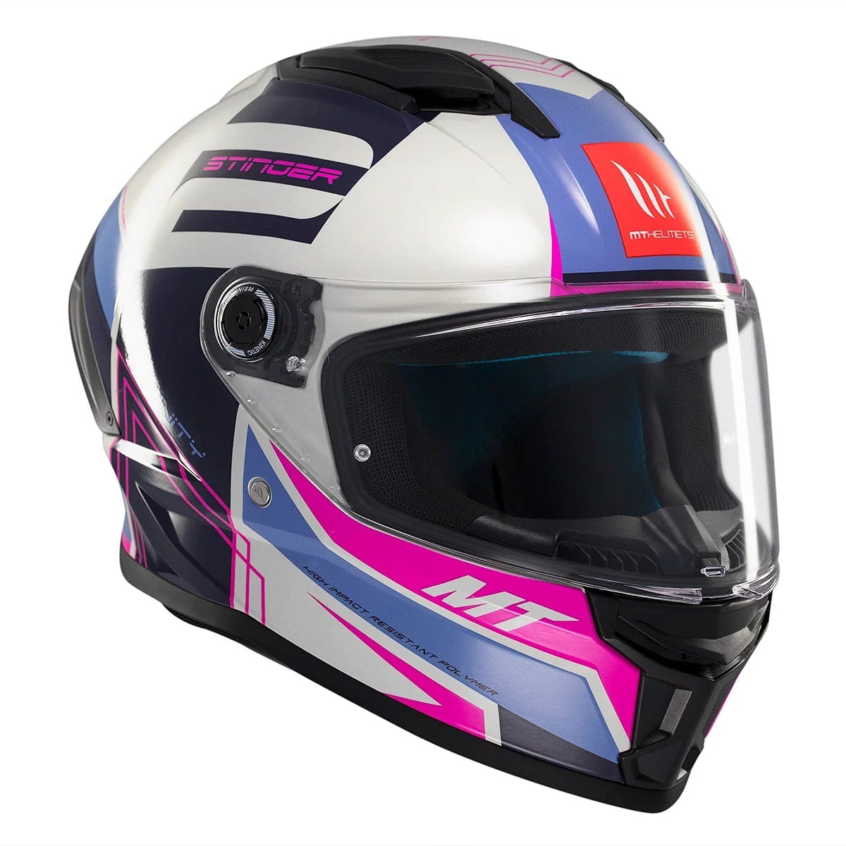 Casco integral MT Stinger 2 Tron C8 Brillo