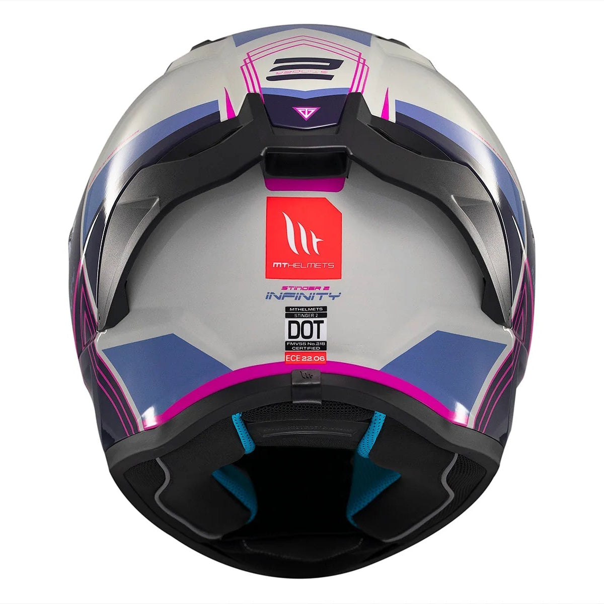 Casco integral MT Stinger 2 Tron C8 Brillo