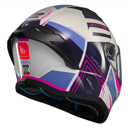 Casco integral MT Stinger 2 Tron C8 Brillo