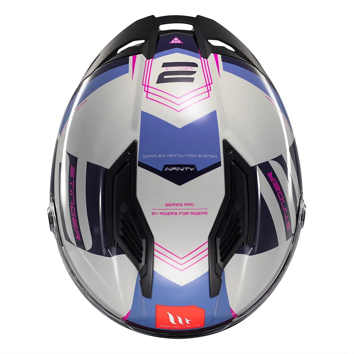 Casco integral MT Stinger 2 Tron C8 Brillo